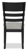 Trove Dining Chair, Ladder-back – Black  | Chaise de salle à manger Trove avec dossier en échelle - noire  | TROVBDSC