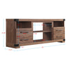 Manhattan Comfort Richmond 60" TV Stand with 2 Drawers & 4 Shelves - Brown|Meuble pour téléviseur Richmond de Manhattan Comfort de 60 po avec 2 tiroirs et 4 tablettes - brun