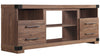 Manhattan Comfort Richmond 60" TV Stand with 2 Drawers & 4 Shelves - Brown|Meuble pour téléviseur Richmond de Manhattan Comfort de 60 po avec 2 tiroirs et 4 tablettes - brun