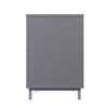 Manhattan Comfort Brighton 60" TV Stand with Glass Shelves & Media Wire Management - Grey|Meuble pour téléviseur Brighton de Manhattan Comfort de 60 po avec tablettes en verre et système de gestion des câbles - gris