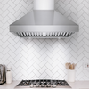 Victory 36" 1200 CFM Wall Mount Range Hood Stainless Steel - Twister-MAX-36|Hotte de cuisinière murale Victory de 36 po et de 1200 pi3/min en acier inoxydable - Twister-MAX-36