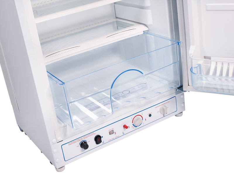 Off-Grid by Unique 8 Cu. Ft. Propane Refrigerator with Co Monitor - UGP-8C CM W