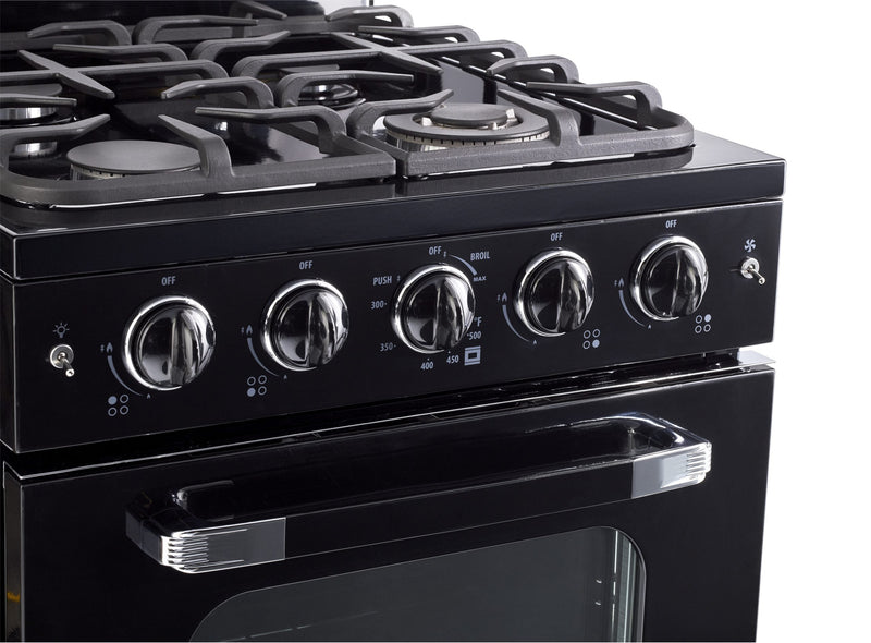 Classic Retro by Unique 24-Inch Convection Gas Range - UGP-24CR B
