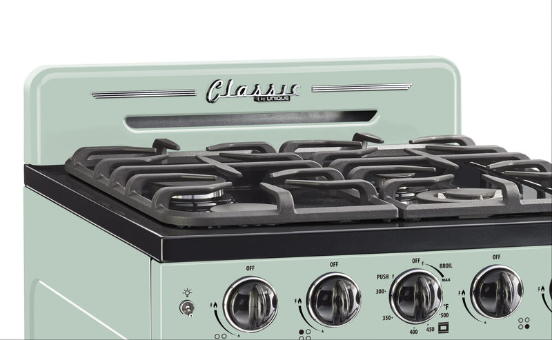 Classic Retro by Unique 24-Inch Convection Gas Range - UGP-24CR LG