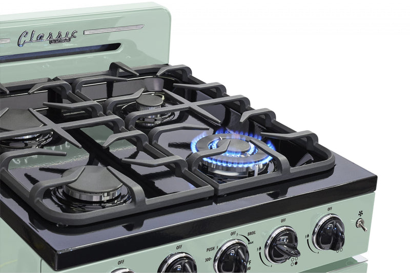 Classic Retro by Unique 24-Inch Convection Gas Range - UGP-24CR LG