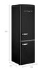 Classic Retro by Unique 9 Cu. Ft. Bottom Freezer Refrigerator - UGP-275L B AC 