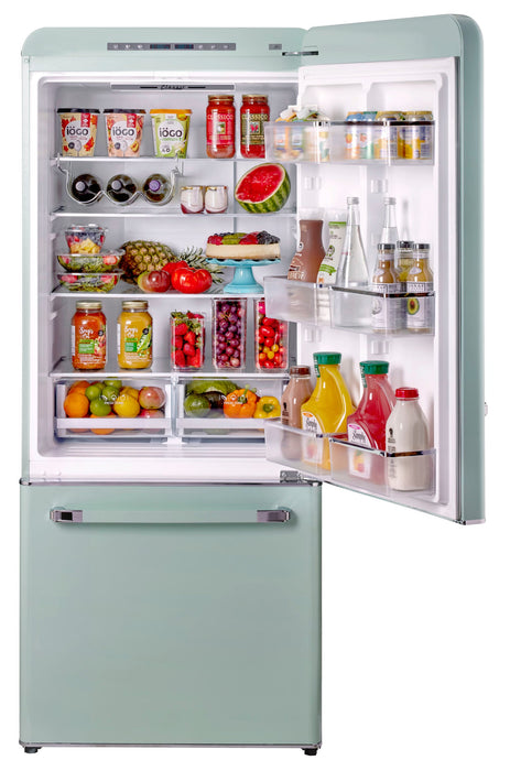 Classic Retro by Unique 18 cu.ft. Frost-Free Bottom Freezer Refrigerator - UGP-510L LG AC