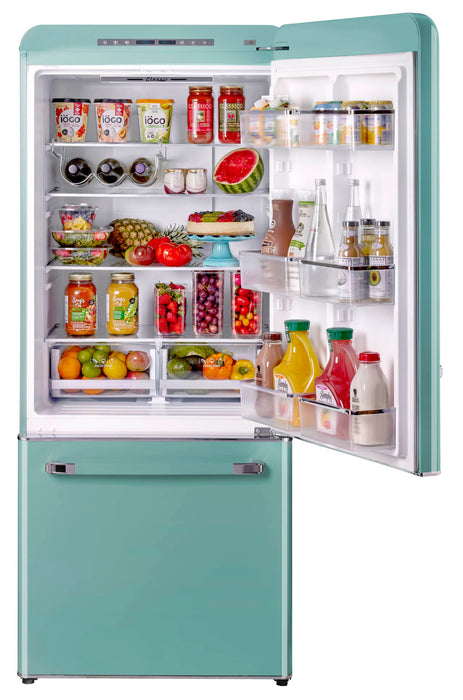Classic Retro by Unique 18 cu.ft. Frost-Free Bottom Freezer Refrigerator - UGP-510L T AC