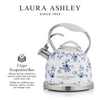 Laura Ashley Stainless Steel Stovetop China Rose Tea Kettle - VQ-SBNK057-LACR-CA|Bouilloire sur la cuisinière Laura Ashley en acier inoxydable, rosier de Chine - VQ-SBNK057-LACR-CA