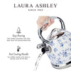 Laura Ashley Stainless Steel Stovetop China Rose Tea Kettle - VQ-SBNK057-LACR-CA|Bouilloire sur la cuisinière Laura Ashley en acier inoxydable, rosier de Chine - VQ-SBNK057-LACR-CA
