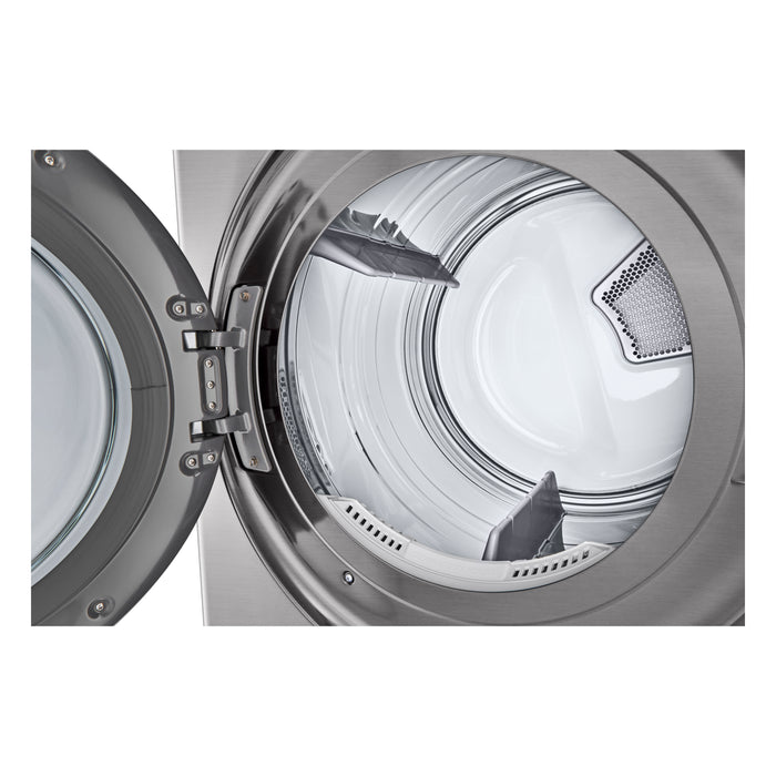 LG 5.2 Washer/7.4 Dryer Cu. Ft. Front-Load WashTower® with TurboWash® and TurboSteam® - Graphite Steel - WKEX200HVA