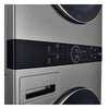LG 5.2 Washer/7.4 Dryer Cu. Ft. Front-Load WashTower® with TurboWash® and TurboSteam® - Graphite Steel - WKEX200HVA | Tour de lavage LG à chargement frontal avec laveuse de 5,2 pi³ et sécheuse de 7,4 pi³ - acier graphite - WKEX200HVA