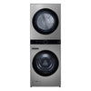LG 5.2 Washer/7.4 Dryer Cu. Ft. Front-Load WashTower® with TurboWash® and TurboSteam® - Graphite Steel - WKEX200HVA | Tour de lavage LG à chargement frontal avec laveuse de 5,2 pi³ et sécheuse de 7,4 pi³ - acier graphite - WKEX200HVA