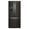 Whirlpool 30" 20 Cu. Ft. French-Door Refrigerator - Black Stainless - WRF560SEHV | Réfrigérateur Whirlpool de 20 pi³ et de 30 po à portes françaises - acier inoxydable noir - WRF560SE…