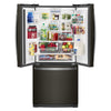 Whirlpool 30" 20 Cu. Ft. French-Door Refrigerator - Black Stainless - WRF560SMHV | Réfrigérateur Whirlpool de 20 pi³ et de 30 po à portes françaises - acier inoxydable noir - WRF560SM…