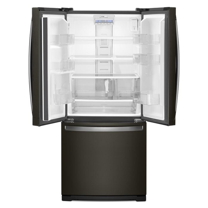 Whirlpool 30\" 20 Cu. Ft. French-Door Refrigerator - Black Stainless - WRF560SMHV