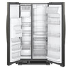 Whirlpool 33" 21 Cu. Ft. Side-by-Side Refrigerator - Black Stainless - WRS321SDHV | Réfrigérateur Whirlpool de 21 pi³ et de 33 po à compartiments juxtaposés - acier inoxydable noir - W…