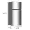 Whirlpool 18 Cu. Ft. Top Freezer Refrigerator – Stainless Steel - WRTX6418TZ | Réfrigérateur Whirlpool de 18 pi³ avec congélateur supérieur – Acier inoxydable résistant aux traces de doigts – WRTX6418TZ
