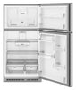 Whirlpool 32.8" 21 Cu. Ft. Top Freezer Refrigerator - Fingerprint Resistant Stainless - WRTX7421TZ | Réfrigérateur Whirlpool de 21 pi³ et de 32,8 po à congélateur supérieur - acier inoxydable résistant aux traces de doigts - WRTX7421TZ
