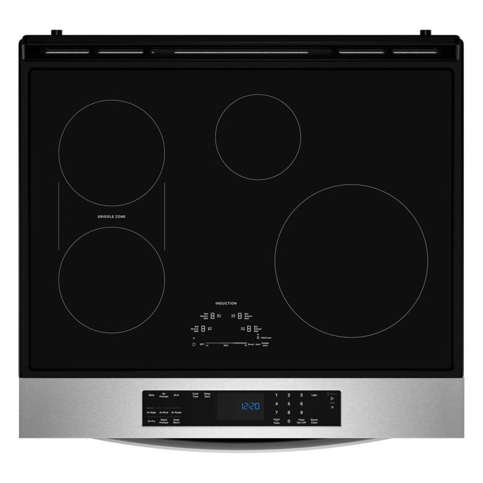 Whirlpool 30” Induction Slide in Range with True Convection Technology – Stainless Steel - WSIS5030TZ