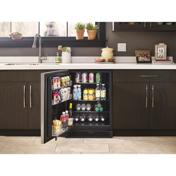 Whirlpool 24\" 5.1 Cu. Ft. Undercounter Refrigerator - Fingerprint Resistant Stainless Steel - WUR50X24HZ