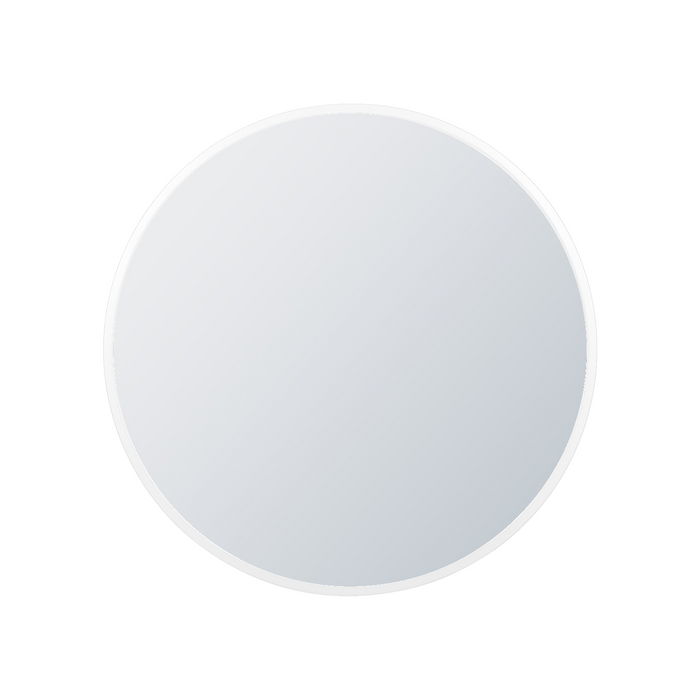 Arcus 30\" X 30\" Hand Crafted Round Mirror - White