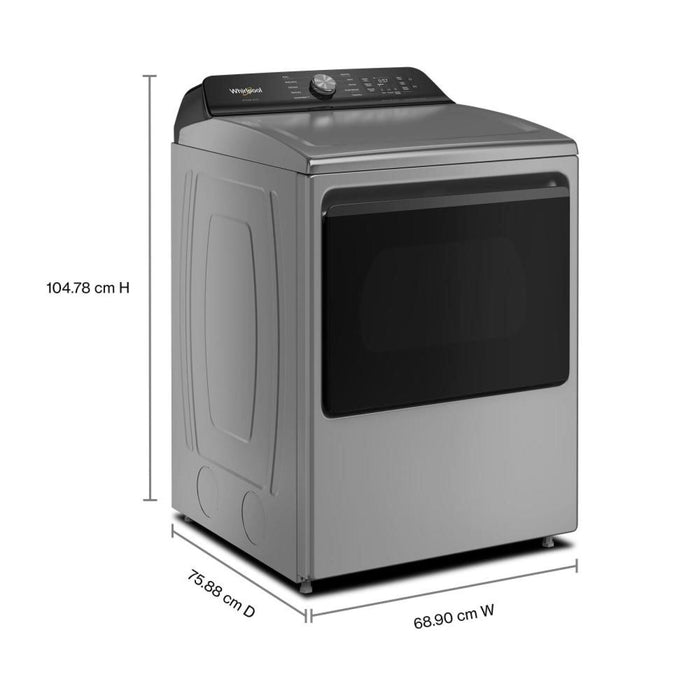 Whirlpool 7.5 Cu. Ft. Smart Electric Top Load Dryer with AI Dry – Radiant Silver - YWED8509TR