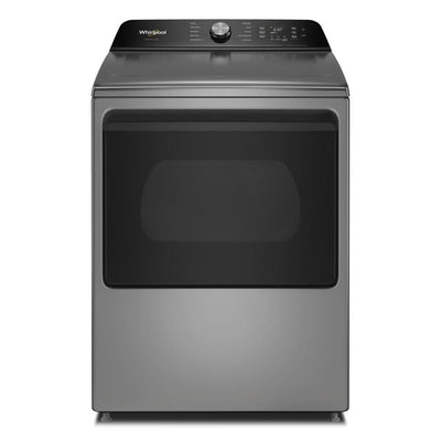 Whirlpool 7.5 Cu. Ft. Smart Electric Top Load Dryer with AI Dry – Radiant Silver - YWED8509TR | Sécheuse électrique intelligente Whirlpool à chargement par le haut de 7,5 pi3 avec  séchage avec IA - argenté radieux - YWED8509TR