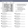 Bestar Florence 85" Modular L-Shaped Walk-In Closet System with LED Lights, Rods, Drawers and Shoe S|Système de pièce-penderie en forme de L modulaire Florence de Bestar de 85 po avec éclairages à DEL,