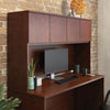 Affirm 59.06" Commercial Grade Office Hutch with 2 Cabinets - Classic Cherry|Crédence de bureau Affirm de 59,06 po de qualité commerciale avec 2 armoires - cerisier classique