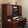 Affirm 71.10" Commercial Grade Storage Hutch with 2 Cabinets - Classic Cherry|Crédence de rangement Affirm de 71,10 po de qualité commerciale avec 2 armoires - cerisier classique