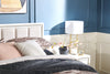 Alexis 26" Antiqued-Brass and Stone Table Lamp|Lampe de table Alexis de 26 po laiton antique et pierre