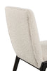 Alma Dining Chair with Boucle Fabric - Charcoal Black & White | Chaise de salle à manger Alma en tissu bouclé - anthracite noir et blanche
