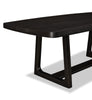 Alma Dining Table with Trestle Base, 86"W - Charcoal Black | Table de salle à manger Alma de 86 po (L) avec base à tréteaux - anthracite noir