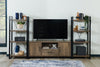 Alvin 117" Modern 3-Piece Entertainment Centre with Storage and Cable Management for TVs up to 70"- Hazelnut|Meuble audio-vidéo moderne Alvin 3 pièces de 117 po avec rangement et système de gestion des câbles pour téléviseurs jusqu’à 70 po - noisette