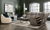 Amanda 31.5" Modern Square Coffee Table - White Marble Top with Chrome Metal Base|Table à café carrée moderne Amanda de 31,5 po - dessus en marbre blanc avec base en métal chromé