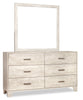 Arbor Bedroom 6-Drawer Dresser, 58.7"W x 33.3"H - Driftwood White | Commode de chambre à coucher Arbor de 58,7 po (L) x 33,3 po (H) à 6 tiroirs - bois de grève blanc