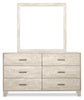 Arbor Bedroom 6-Drawer Dresser, 58.7"W x 33.3"H - Driftwood White | Commode de chambre à coucher Arbor de 58,7 po (L) x 33,3 po (H) à 6 tiroirs - bois de grève blanc