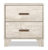 Arbor 6pc Bedroom Set with Panel Bed, Dresser, Mirror & Nightstand, Driftwood White  - Queen Size | Ensemble de chambre à coucher Arbor 6 pièces bois de grève blanc avec lit à panneaux, commode, miroir et table de nuit - format grand lit