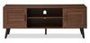 Archer 55" Modern TV Stand with Storage for TVs up to 58"- Dark Walnut | Meuble pour téléviseur moderne Archer de 55 po avec rangement pour téléviseurs de jusqu’à 58 po - noyer foncé