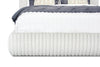 Aria Upholstered Platform Bed in Grey Fabric, Tufted - Queen Size | Lit plateforme rembourré Aria en tissu gris capitonné - format grand lit