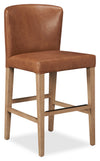 Arlo Counter-Height Stool with Vegan Leather Fabric, 26\"H - Copper