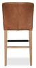 Arlo Counter-Height Stool with Vegan Leather Fabric, 26"H - Copper | Tabouret 26 po Arlo de hauteur comptoir en tissu de cuir végétalien - cuivre