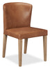 Arlo Dining Chair with Vegan Leather Fabric - Copper | Chaise de salle à manger Arlo en tissu de cuir végétalien - cuivre