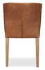 Arlo Dining Chair with Vegan Leather Fabric - Copper | Chaise de salle à manger Arlo en tissu de cuir végétalien - cuivre