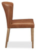 Arlo Dining Chair with Vegan Leather Fabric - Copper | Chaise de salle à manger Arlo en tissu de cuir végétalien - cuivre