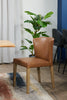 Arlo Dining Chair with Vegan Leather Fabric - Copper | Chaise de salle à manger Arlo en tissu de cuir végétalien - cuivre