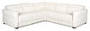Cindy Crawford Home Aspen 3-Piece Power Reclining Sectional with Adjustable Headrests and USB Port - Alabaster | Sofa sectionnel à inclinaison électrique Aspen de Cindy Crawford Home 3 pièces avec appuie-têtes électriques et port USB - albâtre