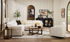 Cindy Crawford Home Aspen 3-Piece Power Reclining Sectional with Adjustable Headrests and USB Port - Alabaster | Sofa sectionnel à inclinaison électrique Aspen de Cindy Crawford Home 3 pièces avec appuie-têtes électriques et port USB - albâtre
