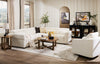 Cindy Crawford Home Aspen 3-Piece Power Reclining Sectional with Adjustable Headrests and USB Port - Alabaster | Sofa sectionnel à inclinaison électrique Aspen de Cindy Crawford Home 3 pièces avec appuie-têtes électriques et port USB - albâtre